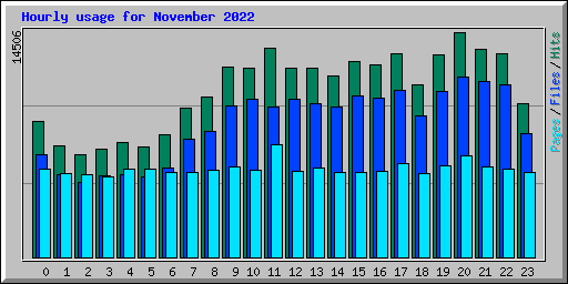 Hourly usage for November 2022