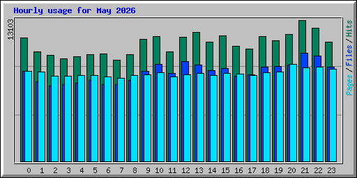 Hourly usage for May 2026